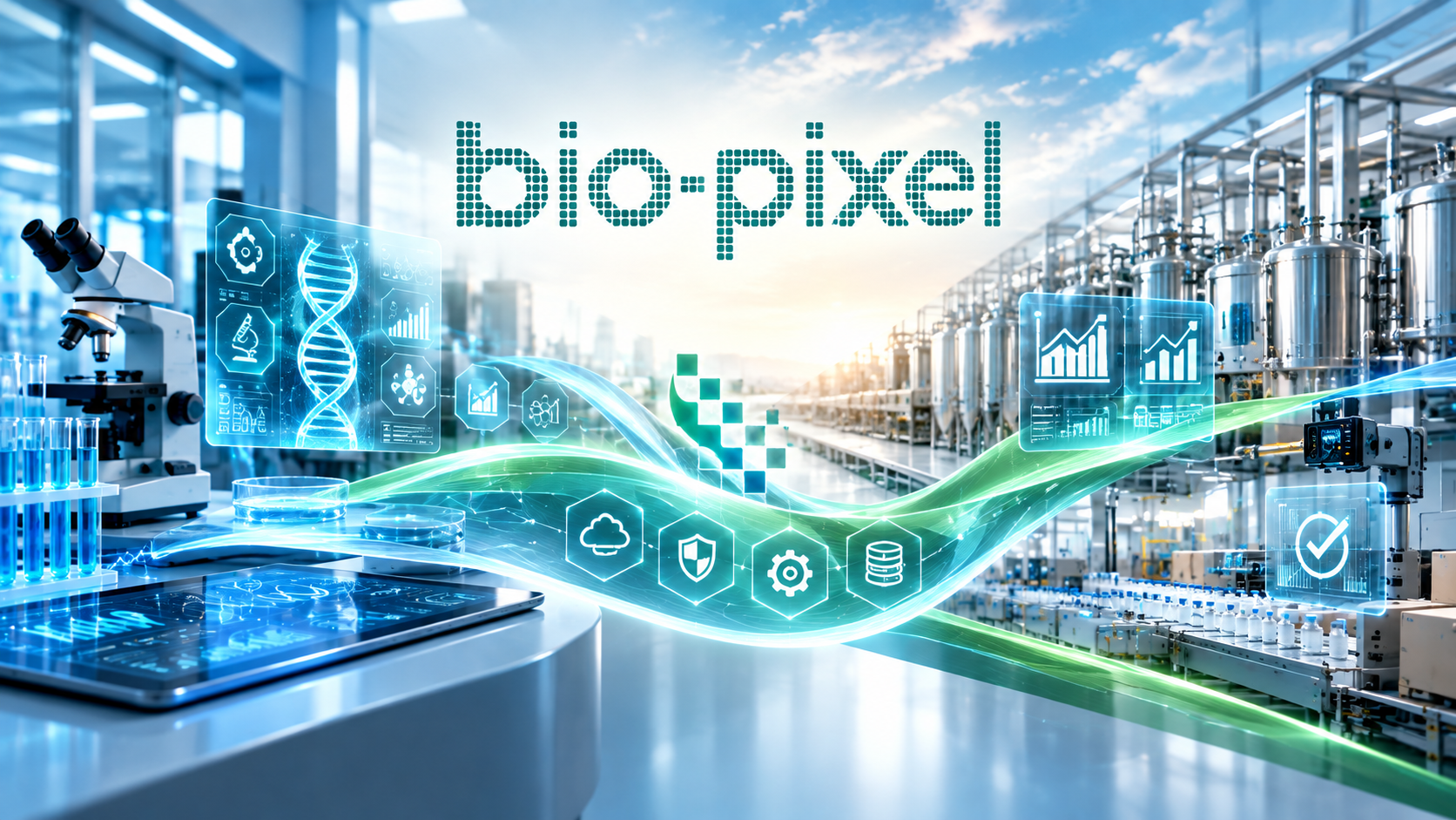 Bio-digital consultants collaborating on a laboratory workflow